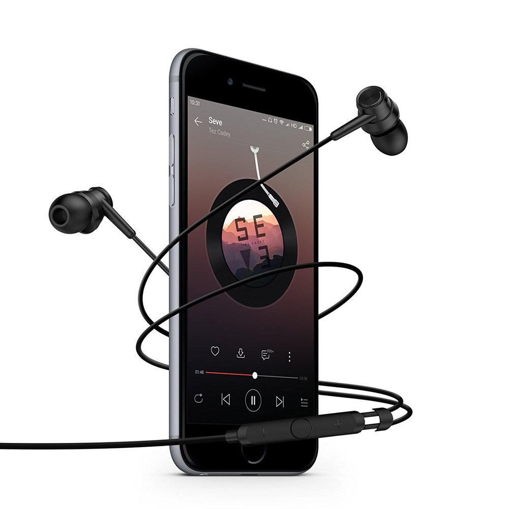 Wired Earbuds, BlitzWolf Graphene Earphone Stereo HiFi Noise Cancelling In-ear Wired Control Earphone with Microphone and Volume Control for All 3.5mm Interface Device