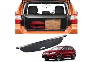 Marretoo Retractable Cargo Cover for 2014-2016 Subaru Impreza & 2013-2017 Crosstrek XV Black Trunk Cover Accessories
