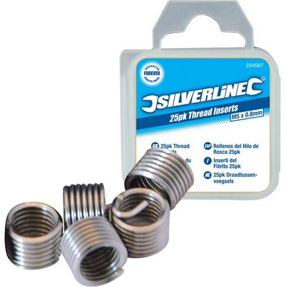 Silverline 435675 Helicoil Type Thread Inserts