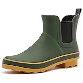 SWIFTFROG Rain Boots for Women - Waterproof Ankle Garden Shoes Anti-Slipping Floral Printed Rainboots for Ladies Stylish Light Ankle Rain Shoes, Women's Rain Footwear