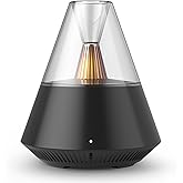 KinYiLO Essential Oil Diffuser, Modern Style Aromatherapy Aroma Diffusers with Candle Light, Fragrance Ultrasonic Cool Mist Humidifier, Remote Control, Auto Shut-Off, for Home Living Room Office