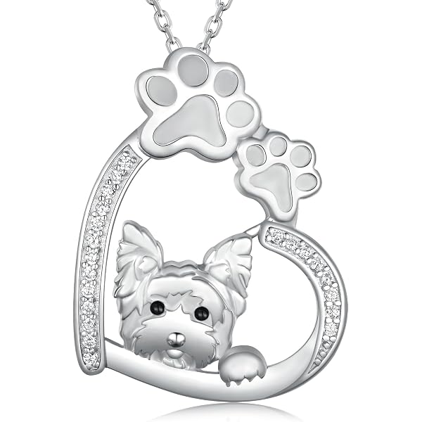 Collier Bijou Shih Tzu En Acrylique - Pendentif Chien Mignon - Cadeau Pour Amoureux Des Animaux - Longueur Réglable - 7