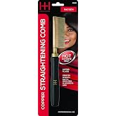 Hot &amp; Hotter Thermal Straightening Comb - Copper Plate Fine Teeth (Model 5506) - Professional Stove Top Pressing Comb - High Heat Conductor for Silky, Frizz-Free Hair