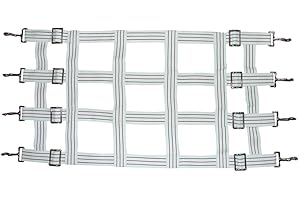 Intrepid International Adjustable Cotton Stall Guard, 4 Slat - Provide Your Horse with Comfortable and Customized Stall Freedom, Adjustable Length 43"-48"