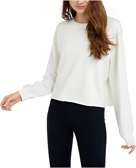 Hippie Rose Juniors' Raw-Hem Sweatshirt 