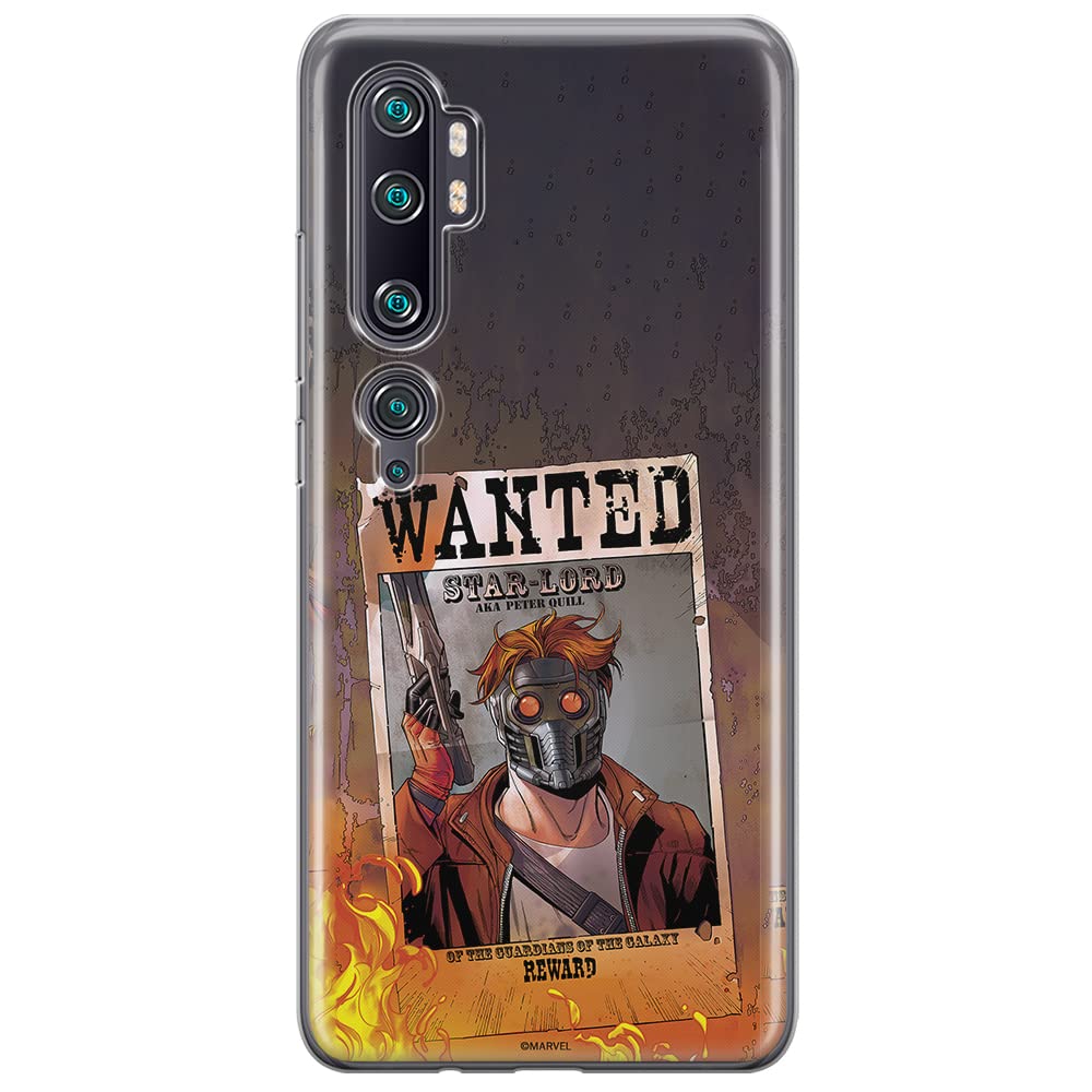 ERT GROUP mobile phone case for Xiaomi MI NOTE 10 / MI NOTE 10 PRO original and officially Licensed Marvel pattern Star Lord 001 optimally adapted to the shape of the mobile phone, case made of TPU