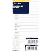 Filofax B132682 Classic Organizer Refill, Personal Size, Password Paper