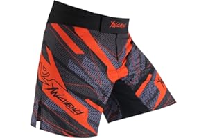 YWCHENCY MMA Shorts for Men Fight Grappling Shorts Mens BJJ Shorts for Men No Gi Mid Thigh