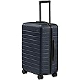 Away Bigger Carry-On Luggage, Lightweight Hardside Large Suitcase with Spinner Wheels, TSA Lock, Airline Approved, Navy Blue