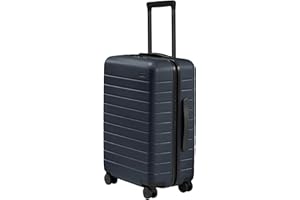 Away Bigger Carry-On Luggage, Lightweight Hardside Large Suitcase with Spinner Wheels, TSA Lock, Airline Approved, Navy Blue