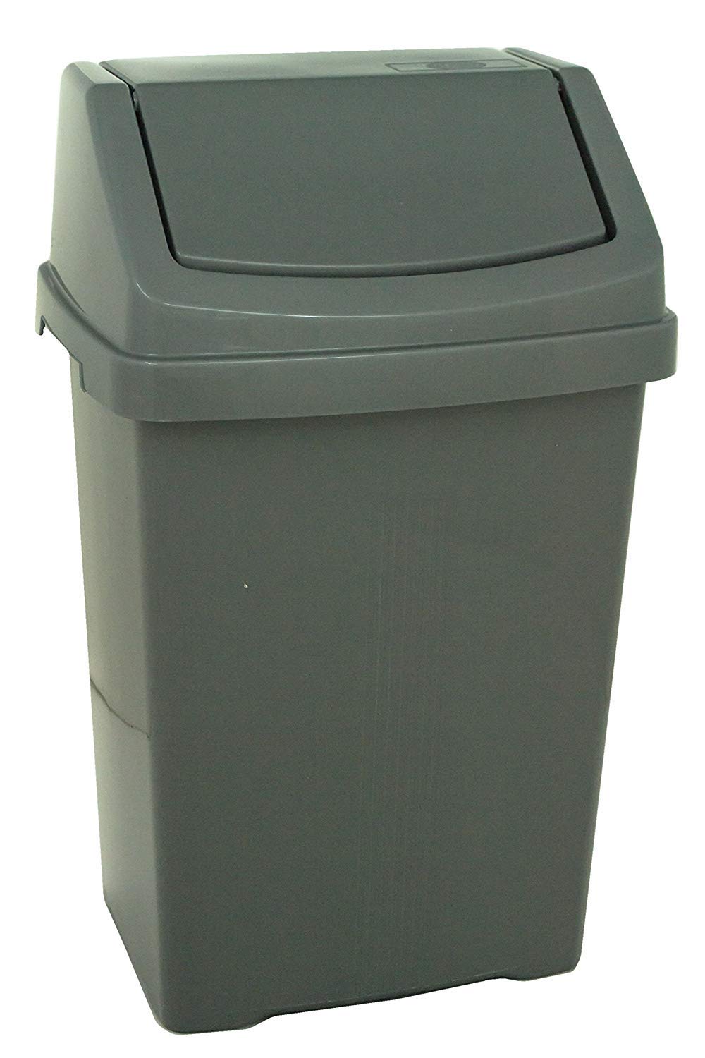 Wham High Grade 8l Silver Plastic Flip Top, 8Lt Small Waste Bin