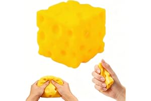 Taba Squishy Cheese Block,Soft Squeeze Sensory Ornament, Slow Rising Cheese Squishy Cube for Stress Relief, Suitable for Adul