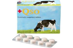 Readyline +QSO Vegetable Rennet Tablets for Cheesemaking, 10 Tablets Strip