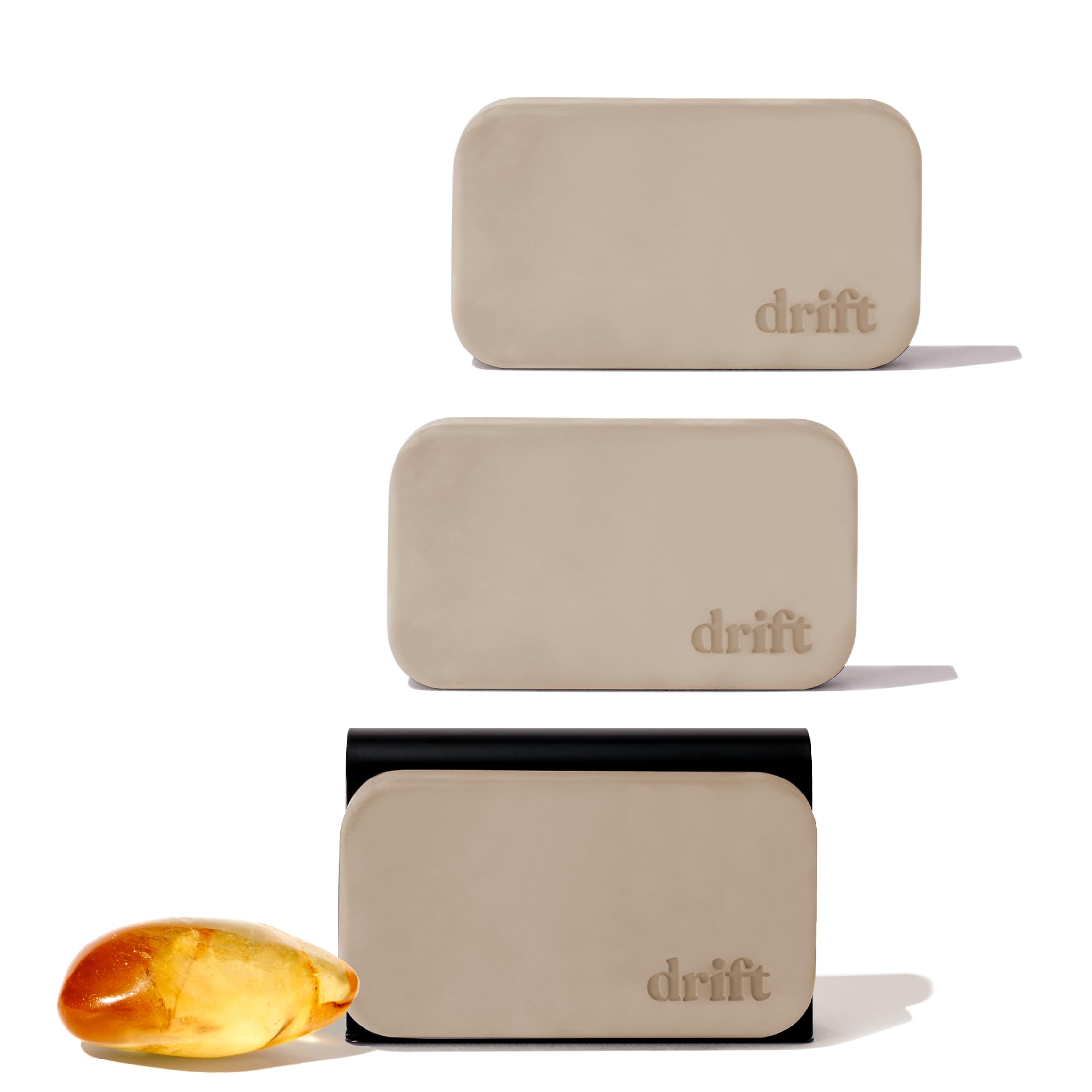 Photo 1 of Drift Car Air Freshener - Stone Air Freshener - Car Odor Eliminator - Amber 3 Pack Starter Kit - CLIP INCLUDED - Amber 3 Pack