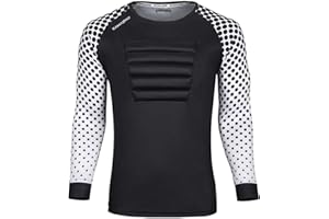 KAMAJSIO Soccer Goalie Jersey Youth - Elbow & Chest Padded Youth Soccer Goalie Jersey - Adult Football Goalkeeper Shirt