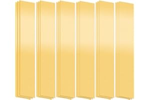 Mardatt 18PCS Brass Strip, 1" Width x 6" Length 0.002" 0.004" 0.006" 0.008" 0.012" 0.016" Thickness Brass Shim Stock Assortme