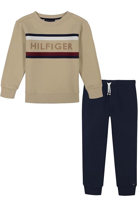 Nautica Baby Boy's 2pc Polar 1/2 Zip Fleece Pant Set, Quick Grey Heather/New Sport Navy : Buy Online At Best Price In KSA - Souq Is Now