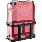 Racewill Anti-theft Jerry Can Mount Holder: Lockable Jerry Gas Can Holder Rack, 5 Gallon (20 Liter), Reinforced Welding, Anti-theft U-bayonet, Plum Stainless Steel Screws