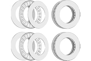 Aifeier ET Thrust Needle Roller Bearings NTA1220+2TRA Needle Roller Thrust Bearing with 3/4 Inch Bore Two Washers (4 Sets)