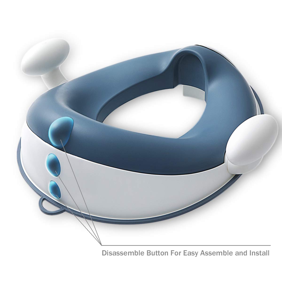 Angelbliss Baby Potty Training Toilet Seat with Soft Cushion Handles, Haute Collection, Double Anti-Slip Design and Splash Guard for Boys and Girls