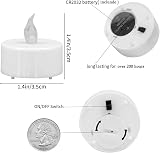 Anziner 12 Pack Flameless LED Tea Lights 200h Battery Operated Warm Flicker view 6