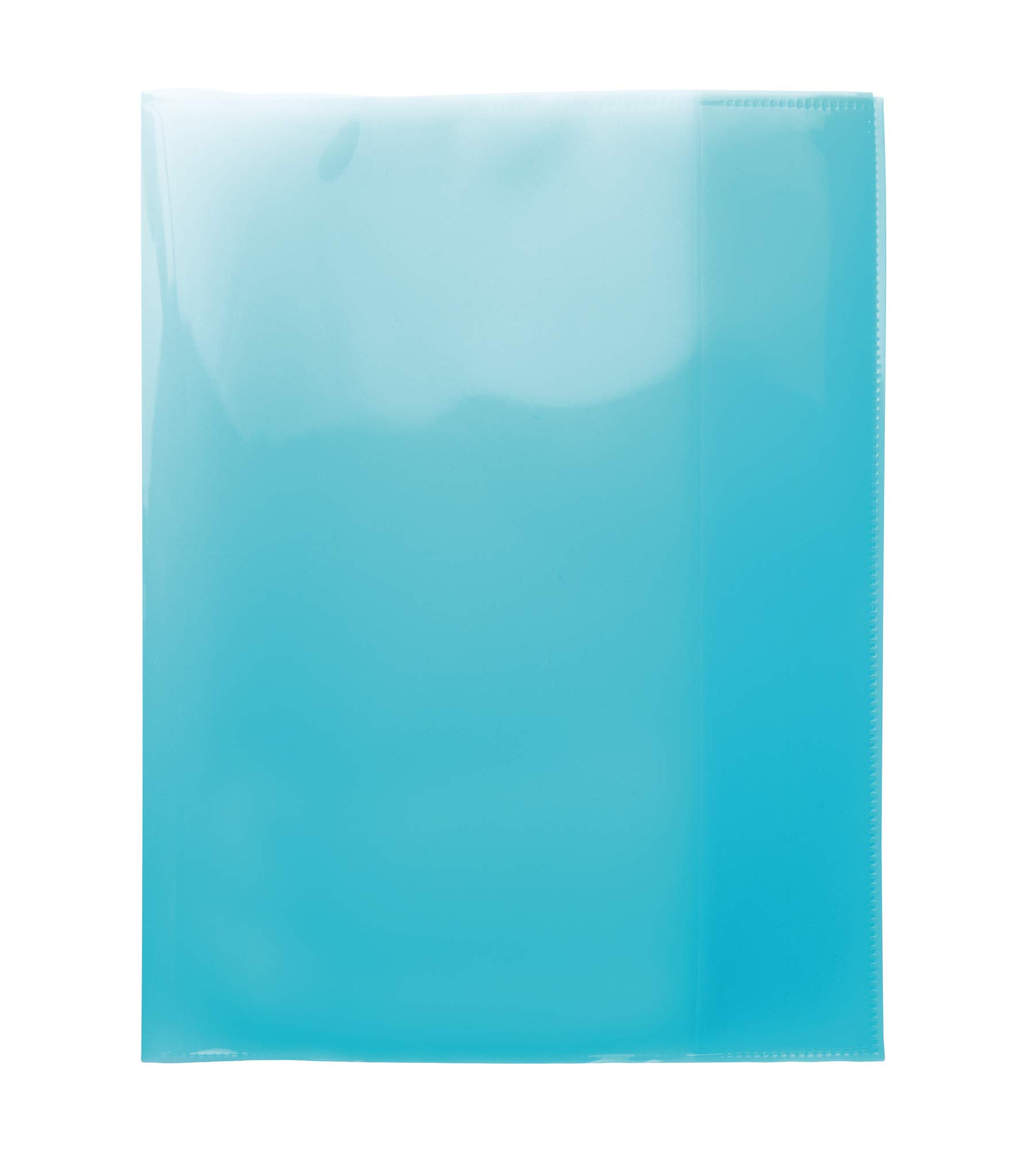 HERMA 19627 Quart Transparent Turquoise Exercise Book Covers Made of Durable, Wipe-Clean & Extra Thick Polypropylene Film, Transparent Notebook Cover Set for School Notebooks, Colourful, Pack of 10