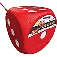 Morrell Big High Roller 17 Pound Compound and Crossbow 6 Sided Any Tip Dice Cube Archery Target with 6 sides, 21 bullseyes, and Carry Handle, Red