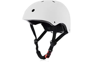OUWOR Skateboard Bike Helmet, Lightweight Adjustable, Multi-Sport for Bicycle Skate Scooter, 3 Sizes for Adult Youth & Kids