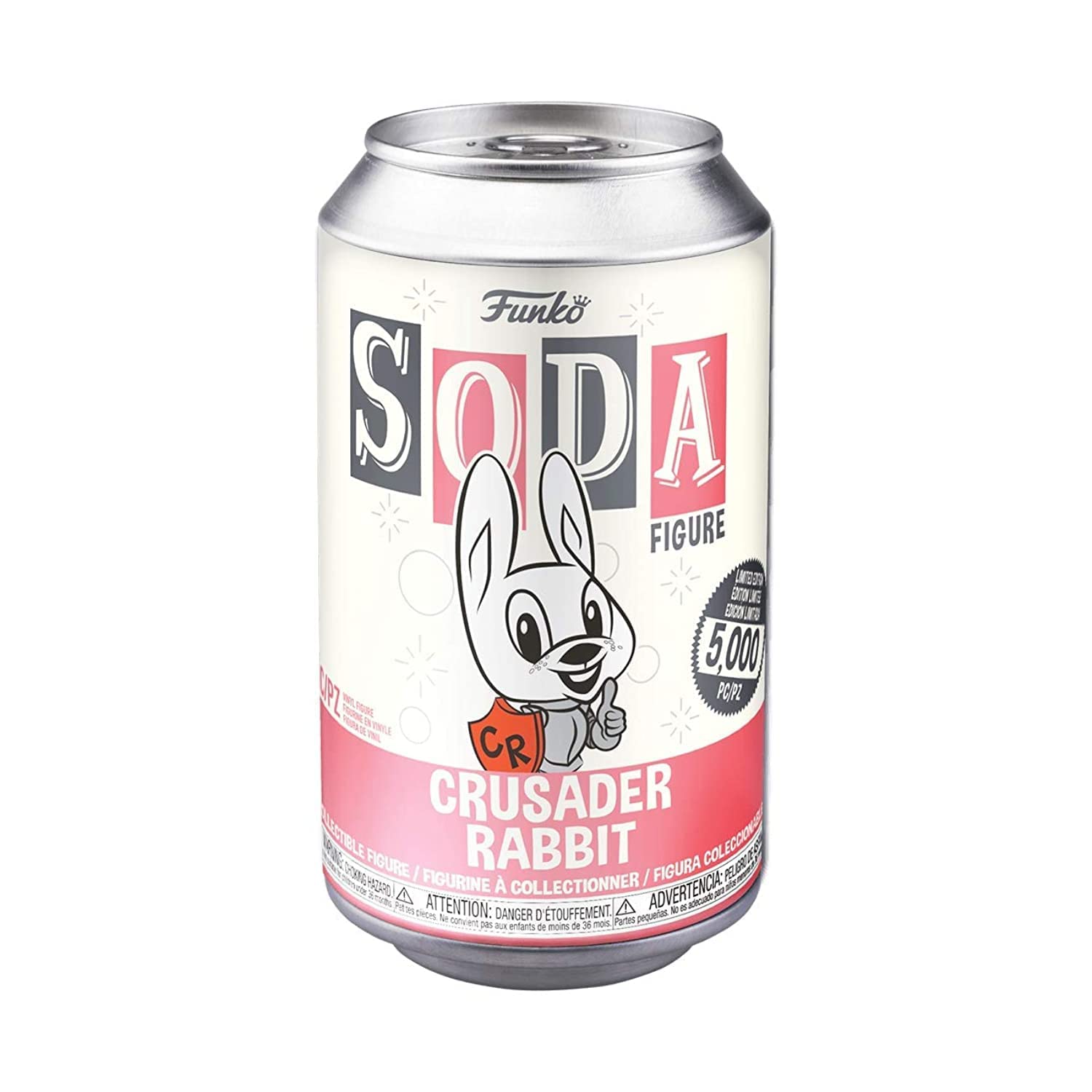 Funko Vinyl Soda: Crusader Rabbit - Crusader Rabbit - 1/6 Odds for Rare Chase Variant - Collectable Vinyl Figure - Gift Idea - Official Merchandise - Toys for Kids & Adults - TV Fans