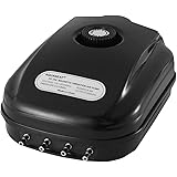 AQUANEAT Aquarium Air Pump 300GPH, for up to 200 Gallon Fish Tank, Powerful Hydroponic Aerator Pump, Adjustable Oxygen Bubble