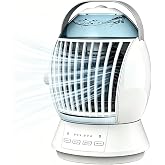 Portable Air Conditioners, Air Cooler Evaporative Personal Mini AC,Portable AC for Room, Car, Bedroom, Office, Outdoor-WHITE