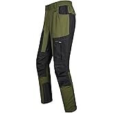 fit space Men's Reinforced Hiking Pants Tapered Zip Off Trekking Pants Convertible Vented