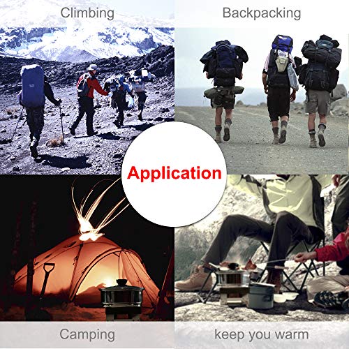 FUNEW Fuel Tablets Solid Hexamine Tablets Military Smokeless 8 x 25g