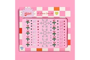 xo, Fetti Holiday Face Gems - 89 pcs. | Christmas Face Stickers, Snowflake Rhinestone Accessory, Winter Wonderland Party Decorations