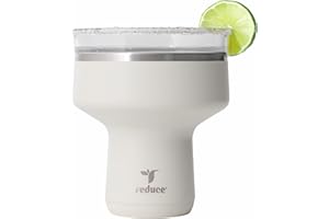REDUCE Saltini 16 oz Cocktail Tumbler - Insulated Margarita Tumbler with Lid - Keeps Drinks Cold for 10 Hours - 360 Sippable 