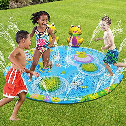 3D Frogs Sprinkler Mat 4
