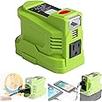 Portable Power Inverter for RYOBI 18V Battery, 150W Inverters Generator Power Source for Ryobi 18V Li-ion Battery w/ 2 USB&LED Light&AC Outlet, DC 18V to AC 110~120V Modified Sine Wave Power Inverter