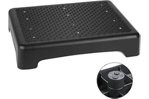 TARFEPA Non Slip One Step Stool for Seniors, Adults, Indoor/Outdoor Portable Stair Assist, Mobility Step Stool for Bedside, Car, Kitchen, Bathroom, Black