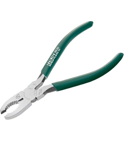 ENGINEER PZ-01 E-Ring Pliers – Unique Grooved Jaws For Fastening & Removing E-Clips, Retaining Rings, Circlips (3-4mm Gap)