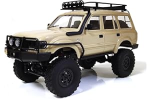 SVERTIBO 1/16 Scale RC Crawler, WPL C54-1 RTR RC Truck 4x4 Off Road RC Rock Crawler with Upgraded Chassis, 260 Motor New Gearbox and Batteries for Adults Hobby Toy (Yellow)