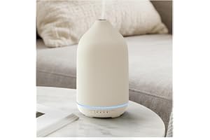 Ceramic Diffuser, SALKING 200ml Stone Essential Oil Diffuser, Ultrasonic Aromatherapy Diffuser for Essential Oil, Cool Mist H