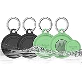 4 Pack for Moto Tag Holder, Waterproof Silicone Cover Compatible with Motorola Moto Tag, Soft Full Body Protective Case for Moto Tag Tracker, Fits Finder Keys/Kids/Luggage/Backpacks/Pet Collar