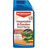 BioAdvanced Vegetable &amp; Garden Insect Spray Concentrate - 32 fl oz Bottle | Fast-Acting Vegetable Garden Pest Control - Rainproof in 1 Hour