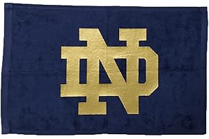 Tromic Notre Dame 100% Cotton 11"x18" Navy Rally Towel Gold HTV Vinyl Hand Towel Football Gift