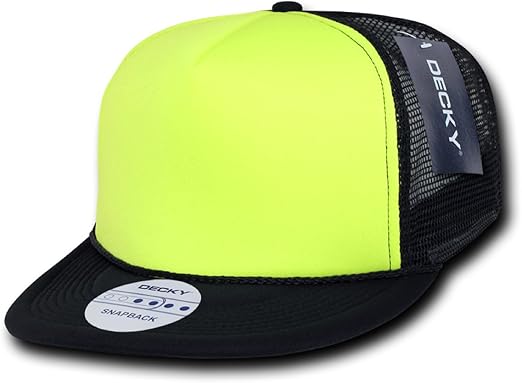 neon flat bill hats