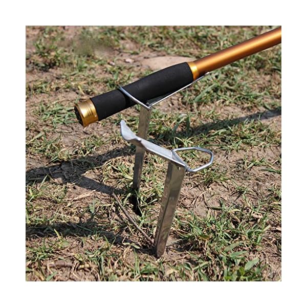 Fishing-Rod-Holder-Stainless-Steel-Ground-Support-Stand-Fish-Pole-Folding-Holder-2-Packs
