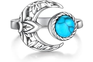 SARIEL 925 Sterling Silver Toe Rings for Women Boho Adjustable Mid Finger Rings Summer Vacation Ocean Beach