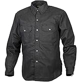Scorpion Unisex-Adult Covert Waxed Shirt Waxed Riding Shirt(Black, Small), 1 Pack