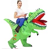 MT MENGTONG Dinosaur Costumes for Adults,Inflatable Funny Halloween Costumes for Men/Women,Blow Up T rex costume,Dinosaur Rider Costume
