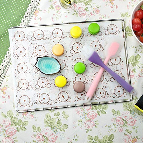 Baking Mats & Liners - Silicone Baking Mats Macaroons Mat Macaroon Home Garden Dining Dishes - Kitchen Liners Ice Mat Macaroon Oven Ribbon Mats Silicon Clip Teflon Macaron Sheet Soap Macaro - Thumbnail 6